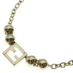 FENDI (フェンディ) FFロゴ ネックレス ペンダント チェーン ゴールド GP