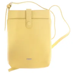 BARCOS (バルコス) ロゴ レザーショルダーバッグ イエロー