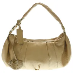 LANCEL (ランセル) ハンドバッグ ワンショルダーバッグ メタリックベージュ ゴールド金具 レザー