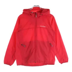 Montbell (モンベル) キッズ マウンテンパーカー ナイロンジャケット レッド 140