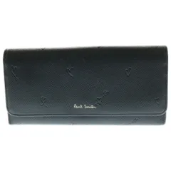 Paul Smith (ポールスミス) ロングウォレット 長財布 カードケース ブラック レザー ゴールド金具
