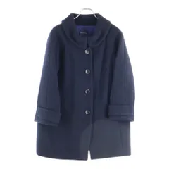 TOMORROWLAND (トゥモローランド) 4B ウール ロングコート ブラック 720034 R-02