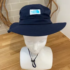 THE NORTH FACE サンシールドハット 紐付き 紺　ＫＭサイズ