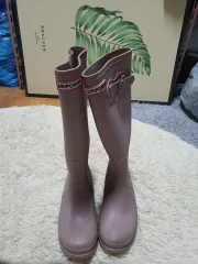 HUNTER レインブーツ 38サイズ ピンク色です 240サイズ 生活感は少しありますが