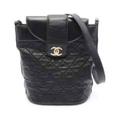 シャネル CHANEL ショルダーバッグ マトラッセ バケット ブラック レザー マトラッセ チェーンバケットバッグ レディース Used Aのサムネイル