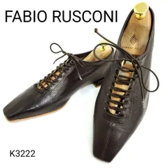 ファビオルスコーニ　スクエアトゥ　ポインテッド　フラット　レザー　EU36