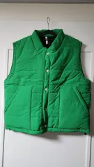 緑 ユニセックス ダウン ベスト 新品