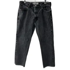 メキシコ製 Levi's 505 デニムパンツ W38 ブラック リーバイス ジップアップ アメカジ ジーンズ デニム コットン 2602-166
