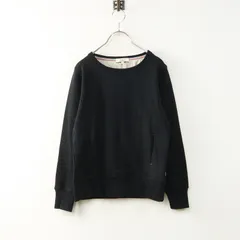 エーグル AIGLE コットン裏毛クルーネックスウェットプルオーバー 36 ブラック┃トップス トレーナー【2400014800043】