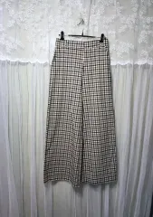 ザラ ZARA チェック ワイド パンツ