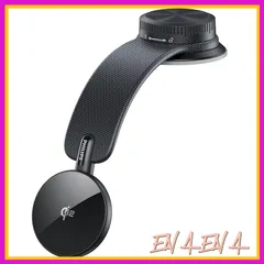 Philips (フィリップス) Qi2対応 車載スマホホルダー 360°回転可能 自由に曲がる magsafeホルダー 15W急速充電 超強力吸着 吸盤ロックダイヤル付き マグネット 携帯ホルダー 真空吸盤 片手操作 カー用品 全機種対応 DLK2305 0