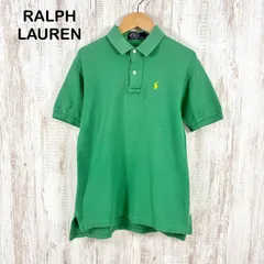 90s Polo by Ralph Lauren ポロバイラルフローレン ポニーロゴ刺繍 鹿の子 半袖 ポロシャツ グリーン メンズ トップス ナイガイ