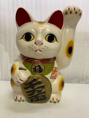 昭和レトロ アンティーク 常滑焼 招き猫 3点セット 【汚れあり