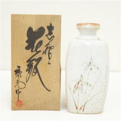 唐津焼花入／一輪差し／賢治作 唐津焼花入／一輪差し／賢治作 - メルカリ
