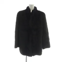 サガミンク SAGA MINK 銀サガ 毛皮コート ミンクファー ミドル 総裏地 長袖 ネーム刺繍入り 11 L 茶 ブラウン ■GY18 /MQ