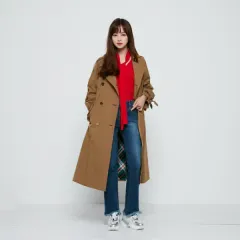 エゴイスト M 55 ビック襟 袖ボリューム トレンチコート W-コート-096