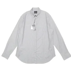 ■未使用品■Emporio Armani エンポリオ・アルマーニ 長袖シャツ サイズ43/17 MODERN FIT ストライプ ドレスシャツ RA7420