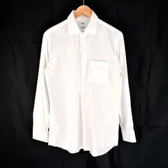 UNIQLO ファインクロスシャツ / レギュラー襟 形態安定 M 白 455950 ユニクロ ワイシャツ 襟付きシャツ