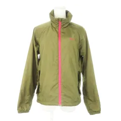 ナイキ NIKE ウィンドブレーカー 中綿 ジャケット ジップアップ スタンドカラー ロゴ スポーツ M 緑 カーキ /AH8