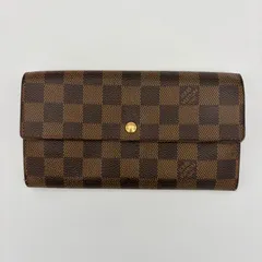 【美品】ルイヴィトン ポルトフォイユ サラ ダミエ 長財布 カード入れ6枚