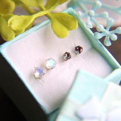 天然アメトリン ピアス＆リングセット US7号 シルバー925 - メルカリ