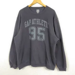Gap ギャップ スウェット ロゴプリント ダークグレー XLサイズ メンズ 古着 アメカジ ストリート