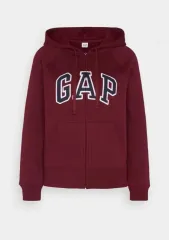 GAP バーガンディ フードジップアップ