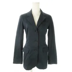 モスキーノジーンズ MOSCHINO JEANS テーラードジャケット コットン ストレッチ 40 M 紺 ネイビー /AO16 ■GY44