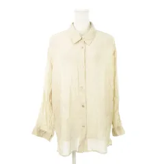 クラシカルエルフ Classical Elf シースルーオーバーサイズシャツ 長袖 シアー 透け感 L ベージュ clf011 /AH5 ■GY99