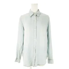 アーバンリサーチ URBAN RESEARCH デニムシャツ ダンガリー 長袖 ウォッシュ加工 F 青 ブルー /AO19 ■GY99