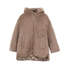 マックスマーラ MAX MARA The CUBE グレーブラウン ナイロン コート レディース Used A