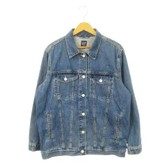 ギャップ GAP DENIM ウォッシュウェル アイコン デニムジャケット Gジャン ジージャン M 青 ブルー /AH15 ■GY99