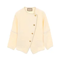 グッチ GUCCI ノーカラージャケット 734327 ファブリック ジャケット レディース Used Aのサムネイル