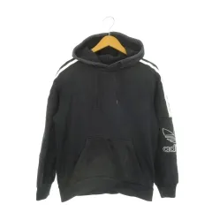 アディダスオリジナルス adidas originals パーカー フーディー S 黒 ブラック トレフォイルロゴ /AH8 ■GY99