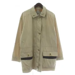 バーバリーズ Burberrys ヴィンテージ 緑タグ ステンカラーコート スプリングコート アウター ミドル 裏地ノバチェック L ベージュ /XZ ■GY03