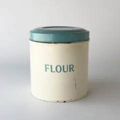 英国 Tala社 ヴィンテージ FLOUR 缶 小物入れ TIN ボックス 古い 年代物 フラワー 店舗什器 ティン イギリス ビンテージ 雑貨 92987