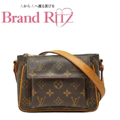 中古 ルイヴィトン モノグラム ヴィバシテPM 斜め掛け ショルダーバッグ M51165 ブラウン PVC レザー レディース LOUIS VUITTON 【送料無料】【西神店】