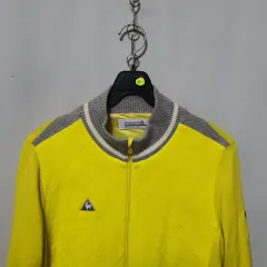 M9 ルコックスポルティフ メンズ ゴルフ 防風 ニットジップアップ L