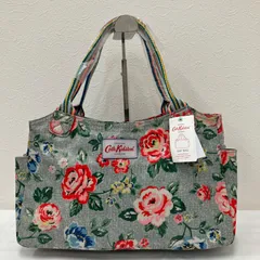9106　Cath Kidston　キャスキッドソン　タグ付き　トートバッグ　ハンドバッグ　花柄　フラワー　レディース　カジュアル　シンプル　きれいめ