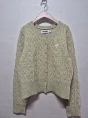 キルシー クロップド ケーブル編み カーディガン