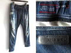 DIESEL ディーゼル KROOLEY-NE 0816D ストレッチジョグジーンズ スウェットデニムパンツ イージーパンツ W30 インディゴ ルーマニア製