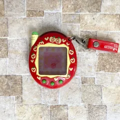 【動作確認済】祝ケータイかいツー！たまごっちプラス 赤いシリーズ りんごれっど ストラップ 本体 BANDAI バンダイ 2005 平成レトロ