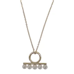 タサキ TASAKI バランス チャーム パール CM-0172-18KYG-CHKCM01 ネックレス 美品 保証書付 刻印あり 18金 K18YG イエローゴールド 18金 レディース 人気【中古】【Aランク】