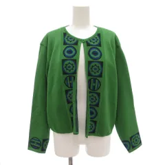 クリスチャンディオール Christian Dior SPORT ヴィンテージ カーディガン ニット S 長袖 クルーネック 緑 グリーン /AE ■GY11