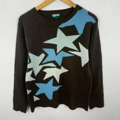 Paul Smith Jeans ポールスミス ニット セーター 総柄 ブラウン Mサイズ メンズ 古着 ストリート シティーボーイ