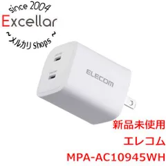 [bn:10] ELECOM　USB Power Delivery 45W AC充電器　MPA-AC10945WH　ホワイト