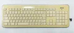 【HY】O【動作品】BUFFALO 無線キーボードのみ BSKBW05WH ホワイト 2.4GHz ワイヤレス 日本語109キー パンタグラフ方式 スリムデザイン USBレシーバー接続[送料無料(一部地域を除く)]