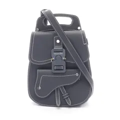 ディオール Dior リュックサック バックパック Gallop ギャロップ 23-BO-1128 ネイビー レザー Gallop サドル バックパック メンズ Used Aのサムネイル