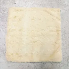 Franc franc フランフラン ファー クッションカバー 正方形 おしゃれ ふわふわ オフホワイト ◎、◇〇