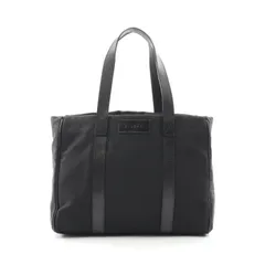 ブルガリ BVLGARI トートバッグ ロゴマニア ブラック キャンバス レザー ロゴマニア トートバッグ レディース Used A